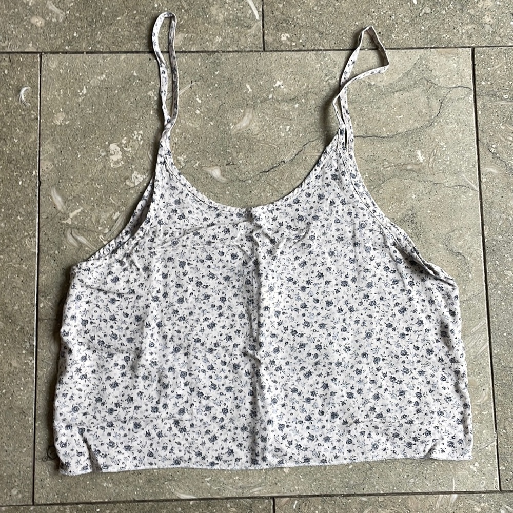 RARE Brandy Melville floral crop top